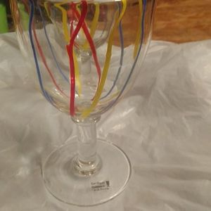 Two San Miguel large glasses